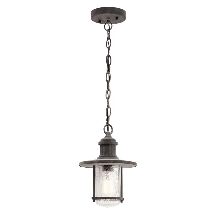 Riverwood Chain Lantern Weathered Zinc - KL-RIVERWOOD8-M