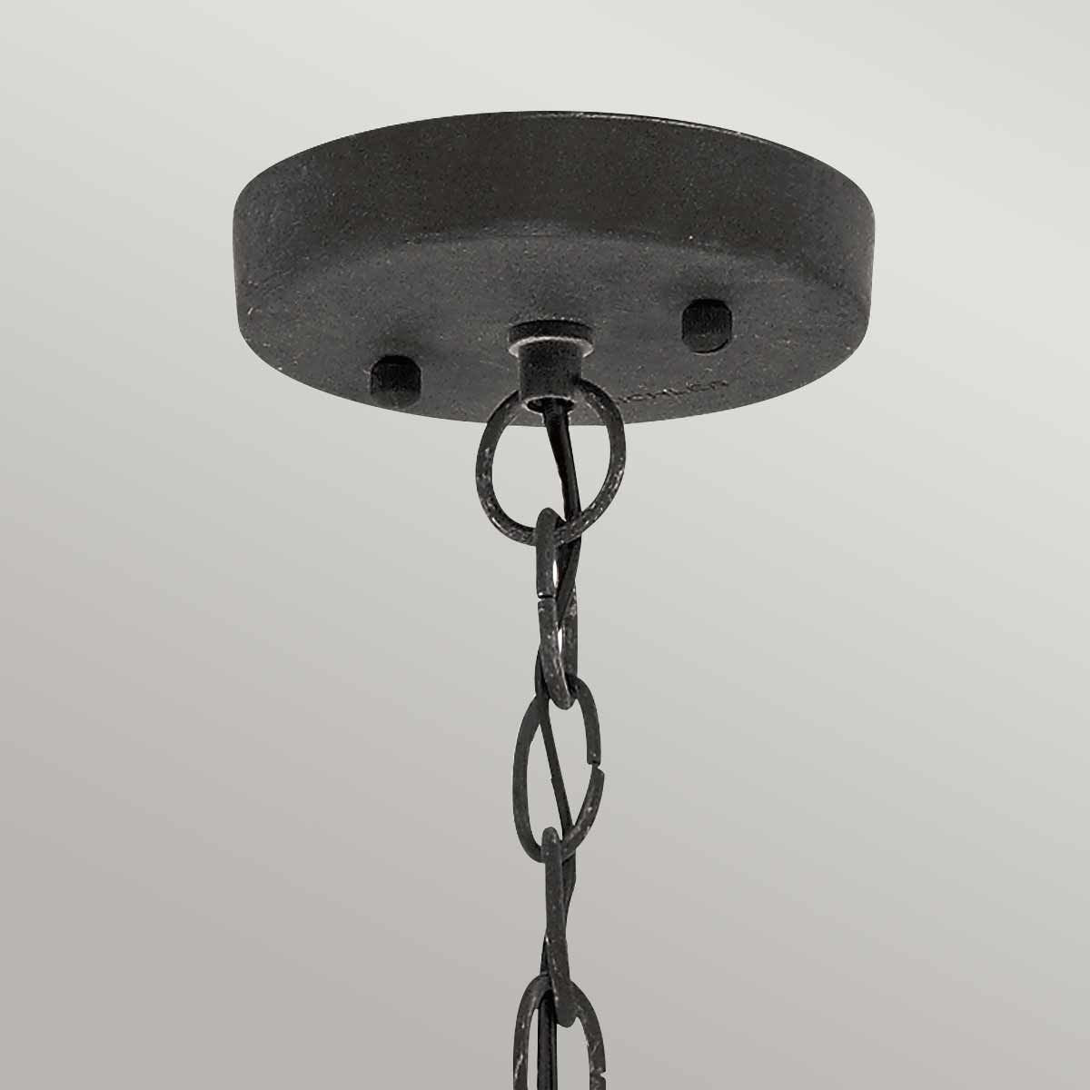 Riverwood Chain Lantern Weathered Zinc - KL-RIVERWOOD8-M