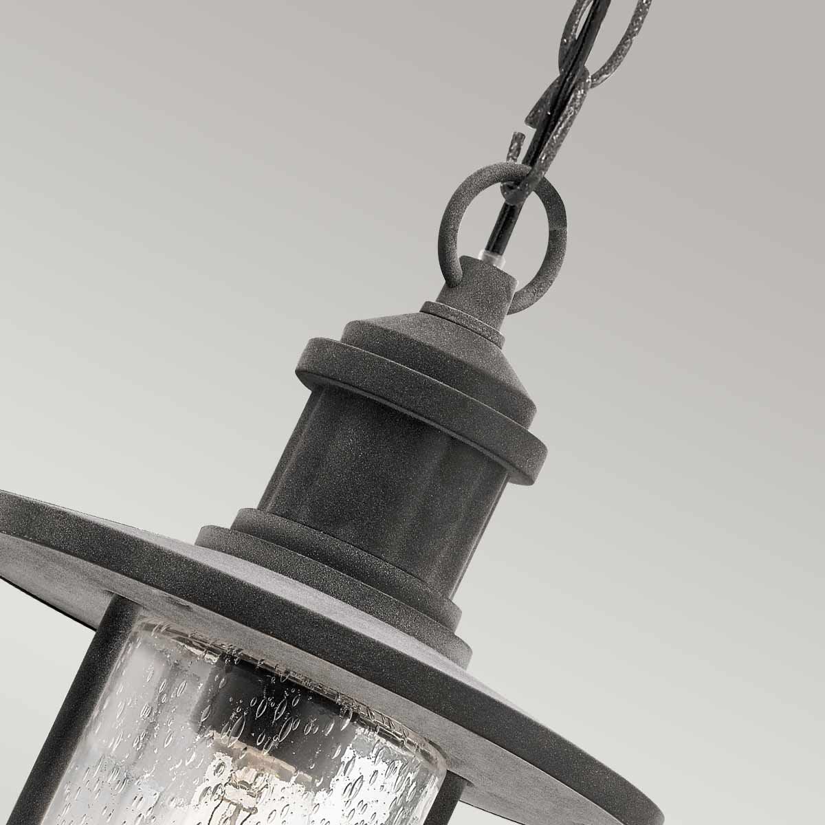 Riverwood Chain Lantern Weathered Zinc - KL-RIVERWOOD8-M