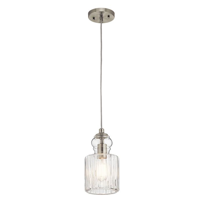 Riviera 147mm Light Pendant Brushed Nickel - KL-RIVIERA-P-B