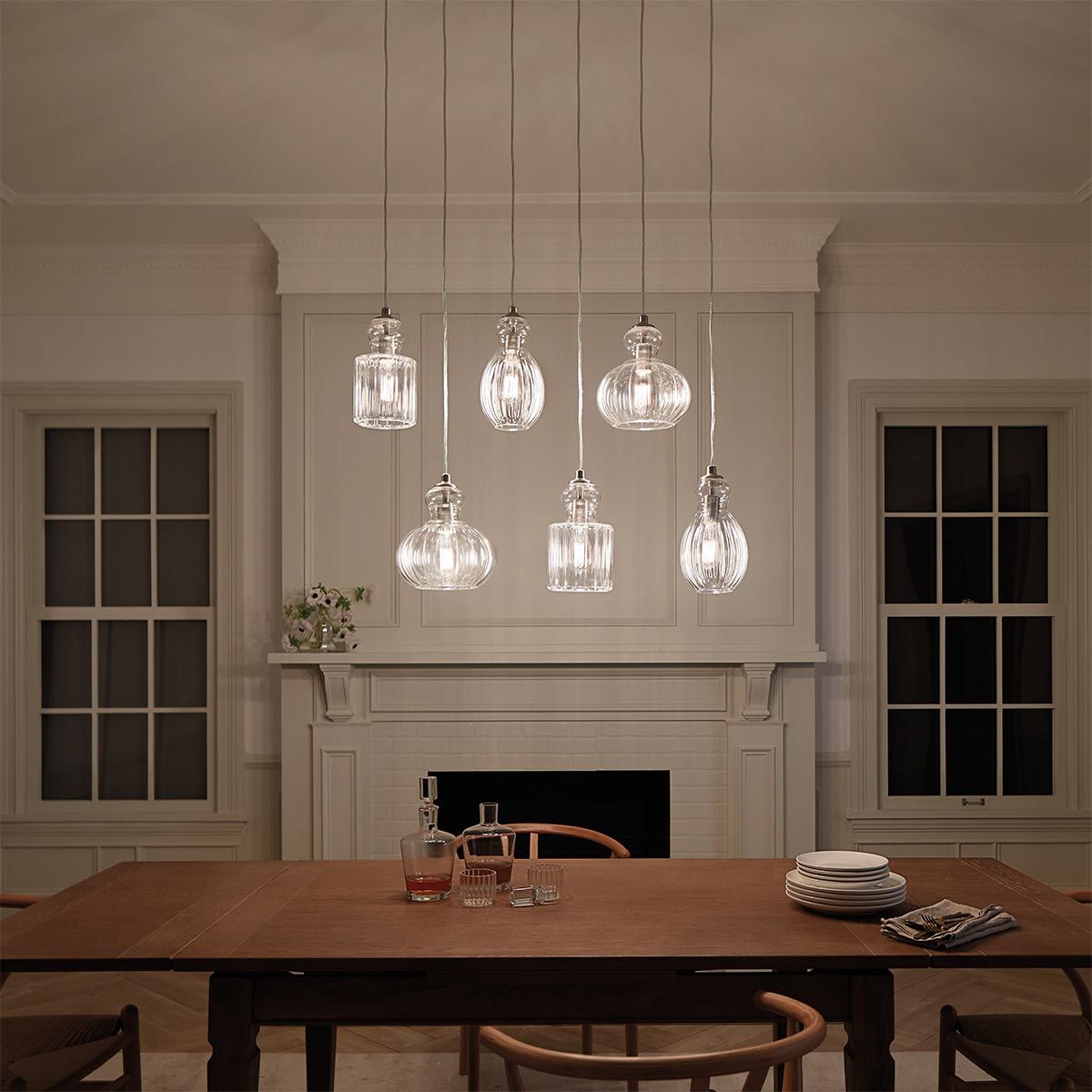 Riviera 152mm Light Pendant Brushed Nickel - KL-RIVIERA-P-C