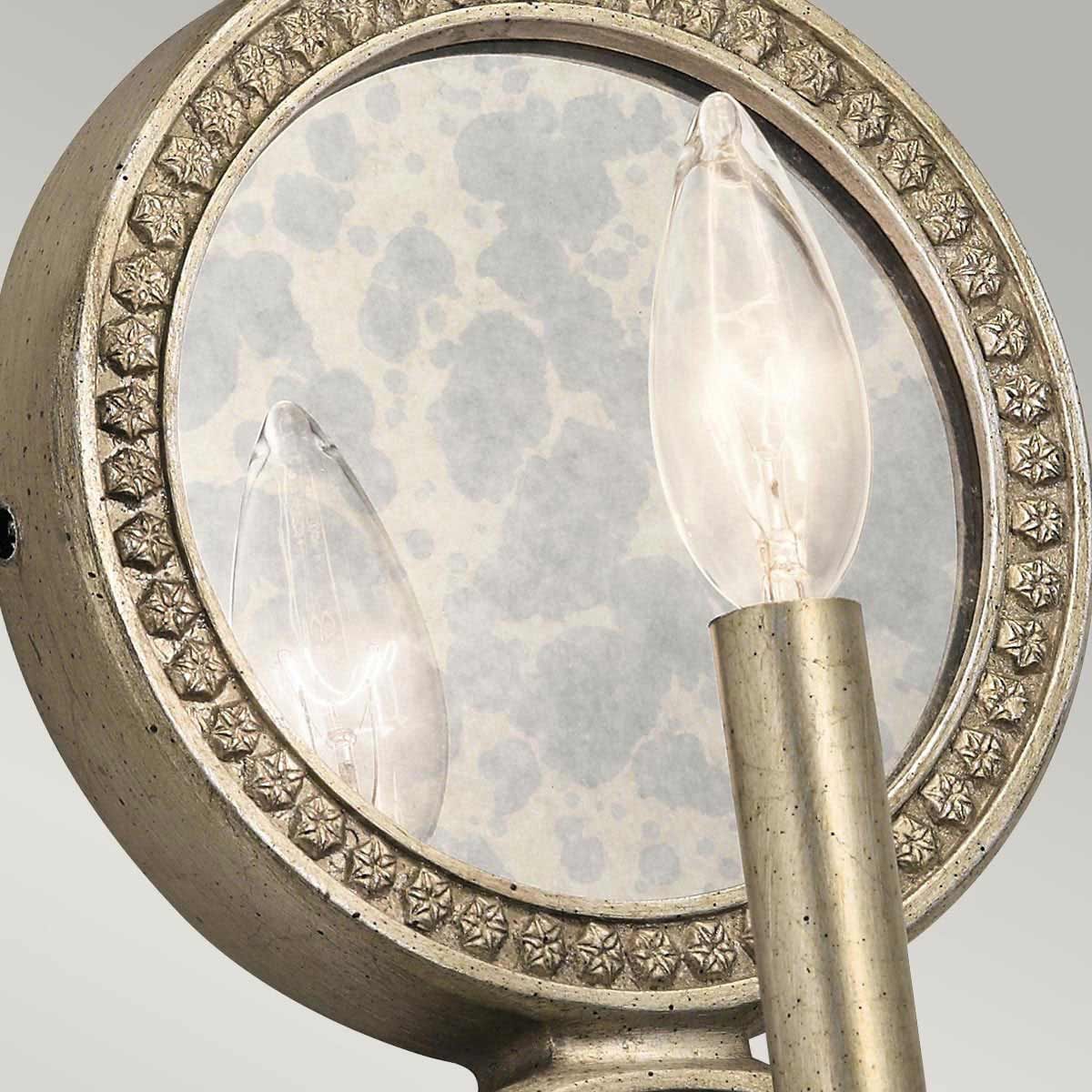 Rosalie 1 Light Wall Light Sterling Gold - KL-ROSALIE1