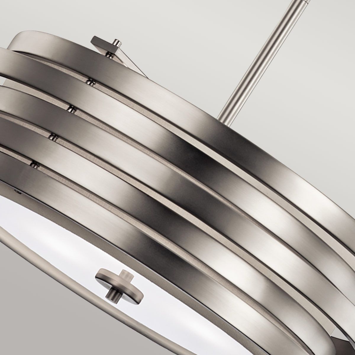 Roswell 3 Light Pendant Brushed Nickel - KL-ROSWELL-P-B