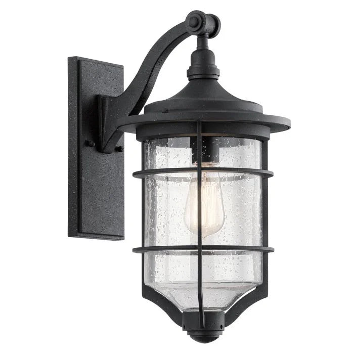 Royal Marine Medium Wall Lantern Distressed Black - KL-ROYAL-MARINE2-M