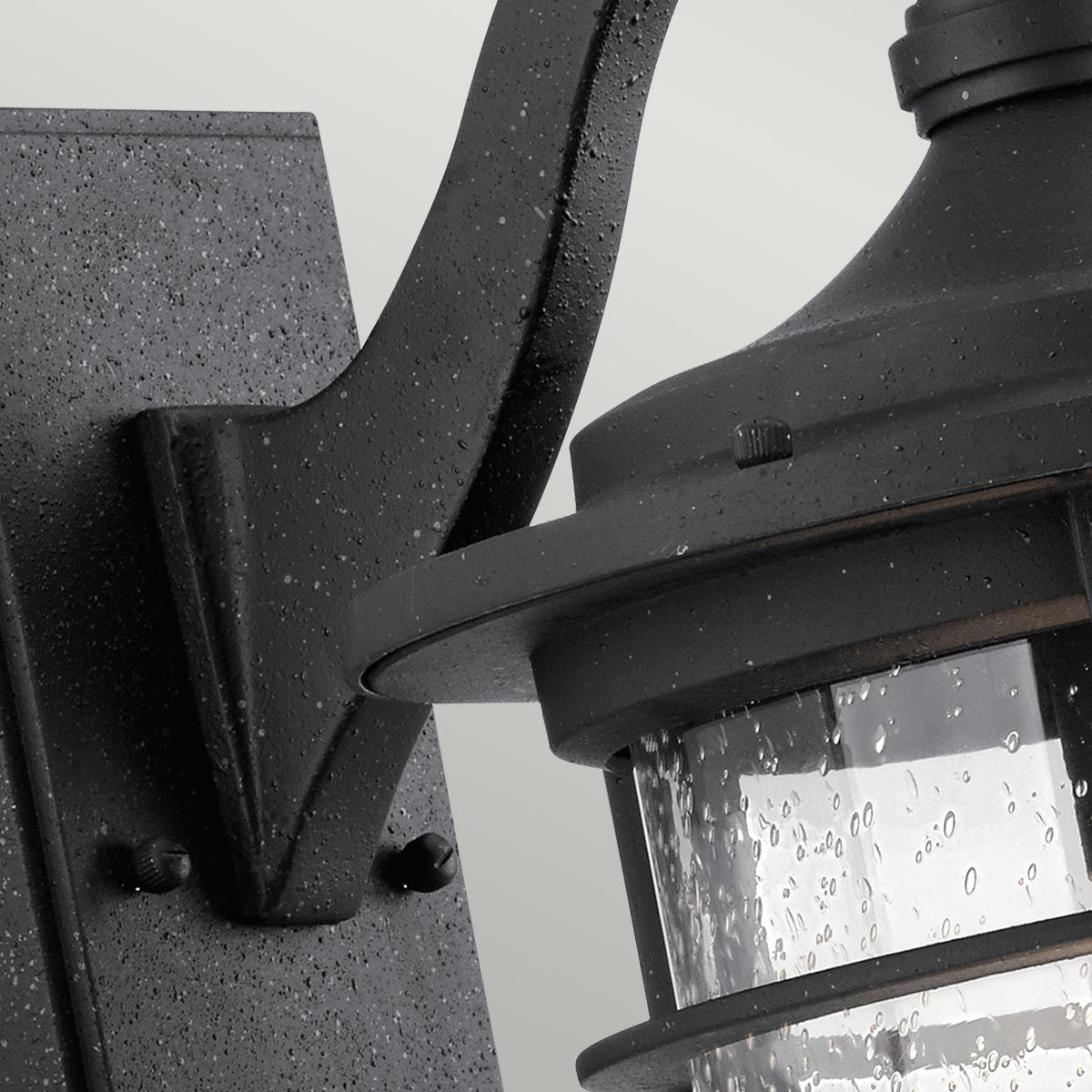 Royal Marine Medium Wall Lantern Distressed Black - KL-ROYAL-MARINE2-M