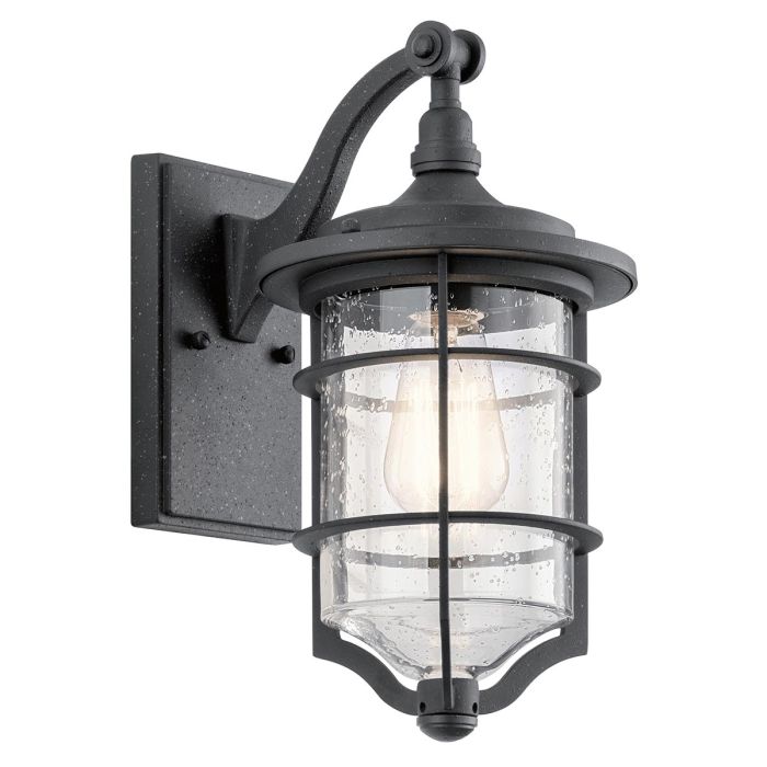 Royal Marine Small Wall Lantern Distressed Black - KL-ROYAL-MARINE2-S