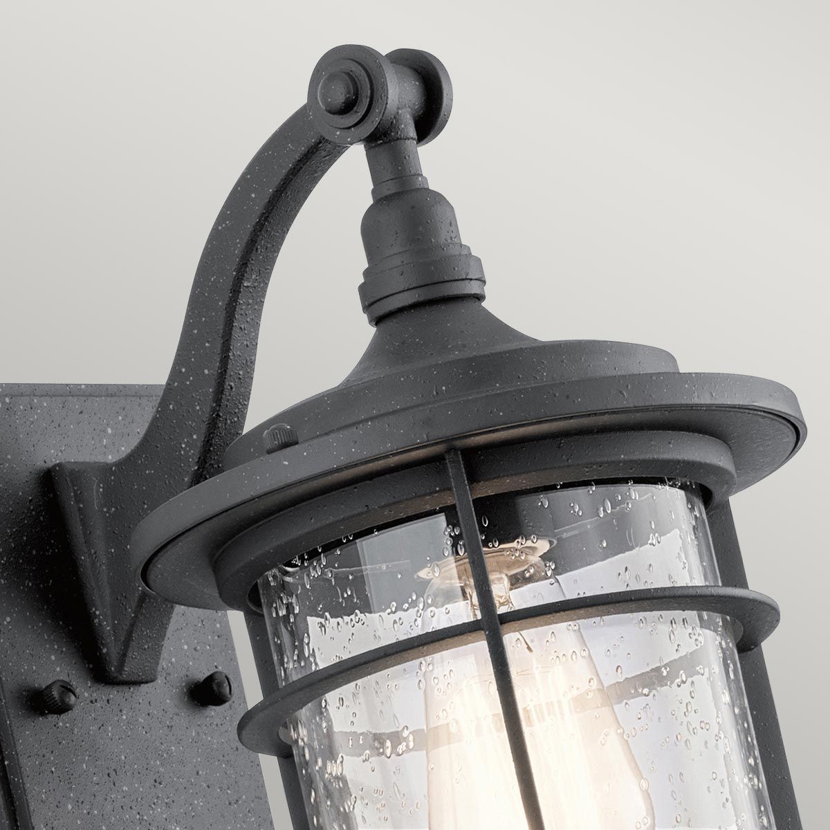 Royal Marine Small Wall Lantern Distressed Black - KL-ROYAL-MARINE2-S