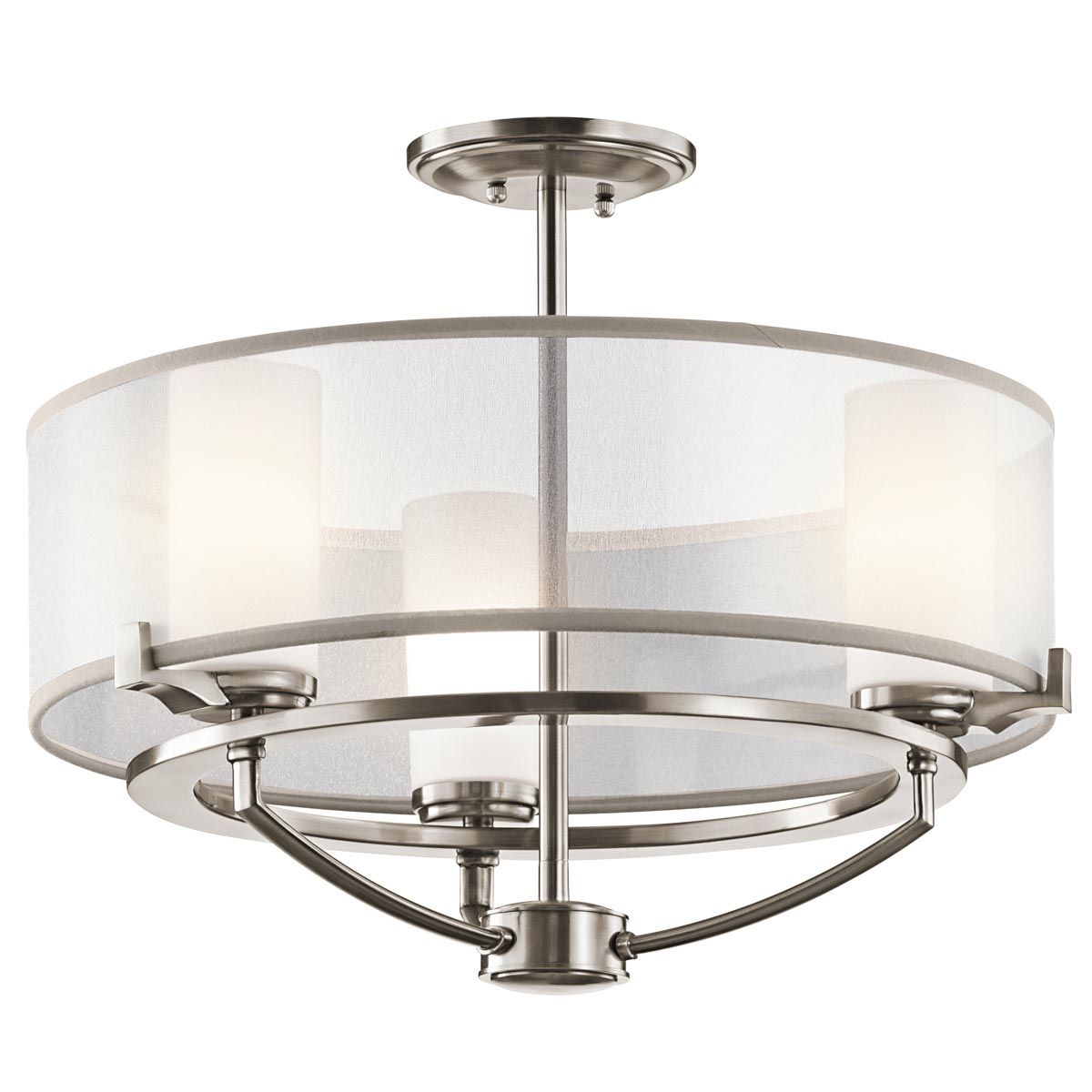 Saldana 3 Light Chandelier Classic Pewter - KL-SALDANA3