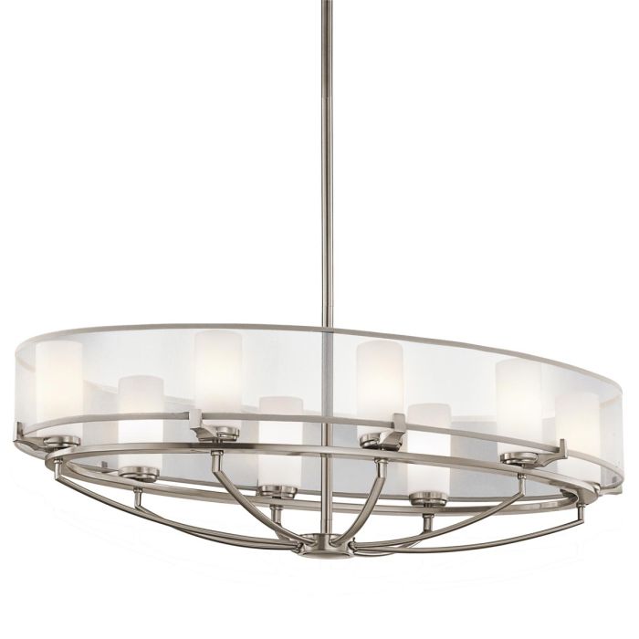 Saldana LED 8 Light Chandelier 3W 3000K Classic Pewter - KL-SALDANA8