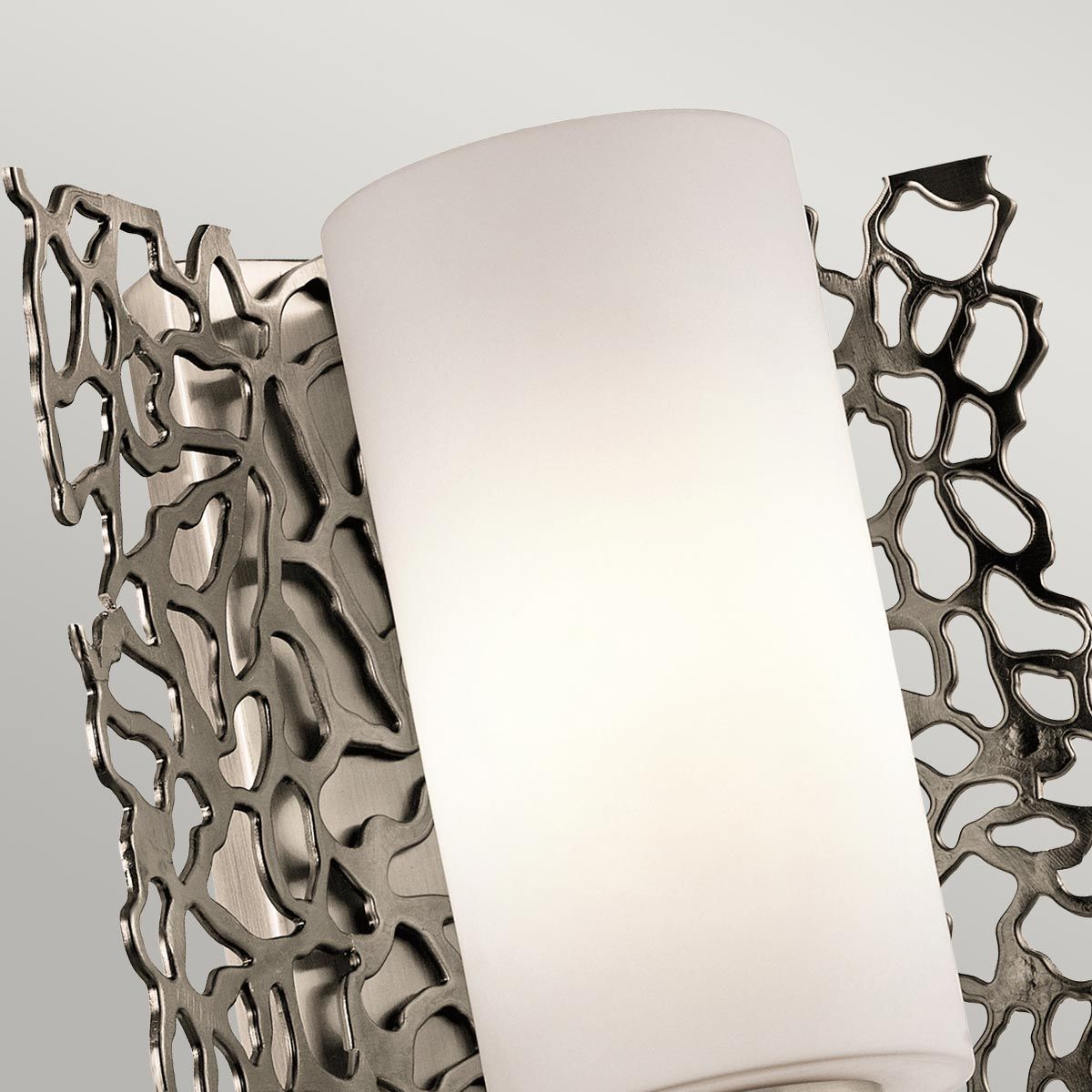 Silver Coral 1 Light Wall Light Classic Pewter - KL-SILVER-CORAL1