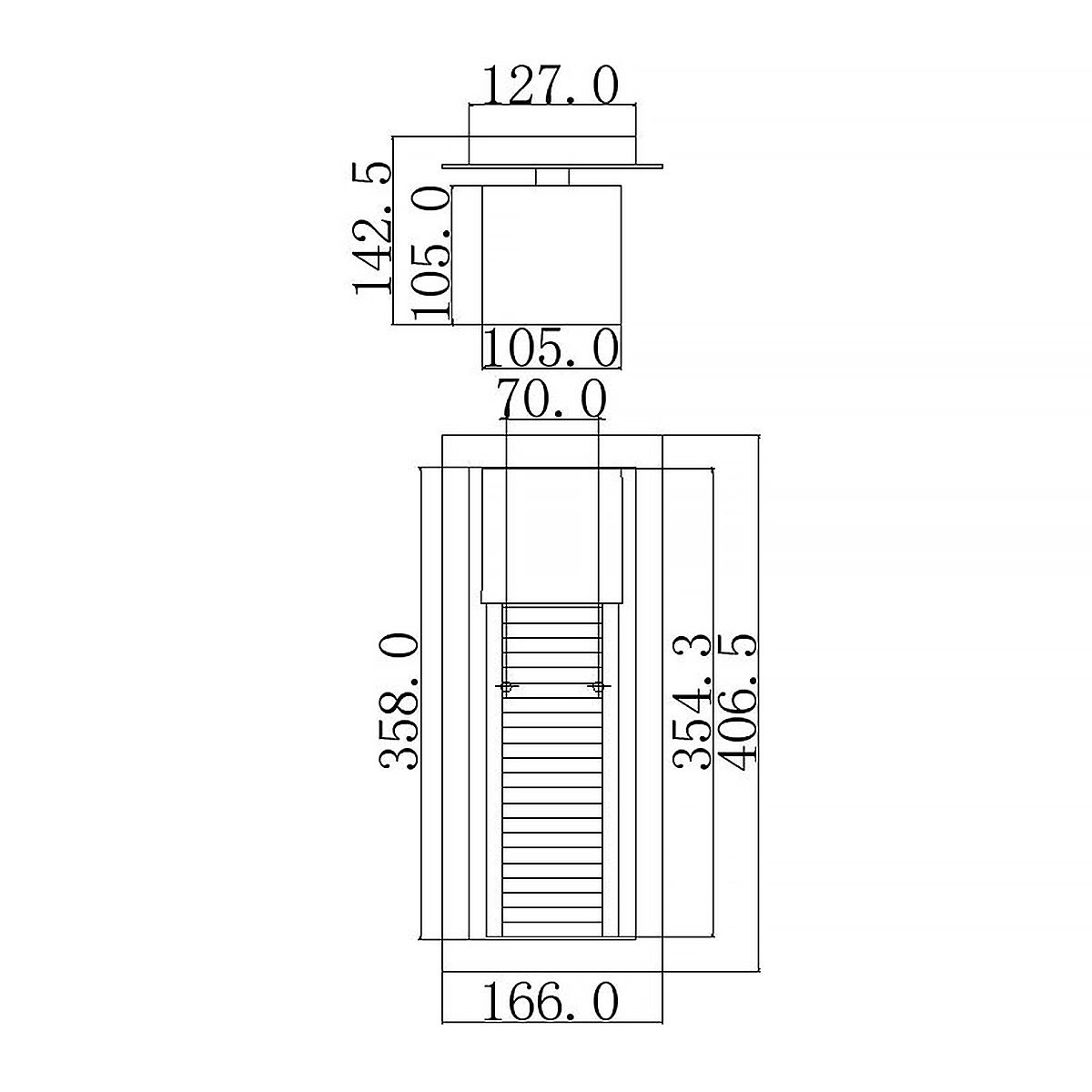 Sorel Wall Light Architectural Bronze - KL-SOREL2-M-LED