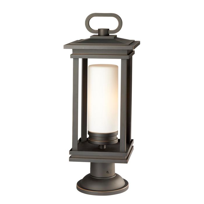 South Hope Large Pedestal Light Rubbed Bronze - KL-SOUTH-HOPE3-L