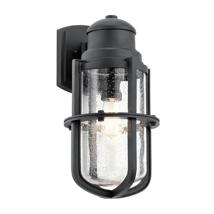 Suri Large Wall Lantern Textured Black - KL-SURI-L