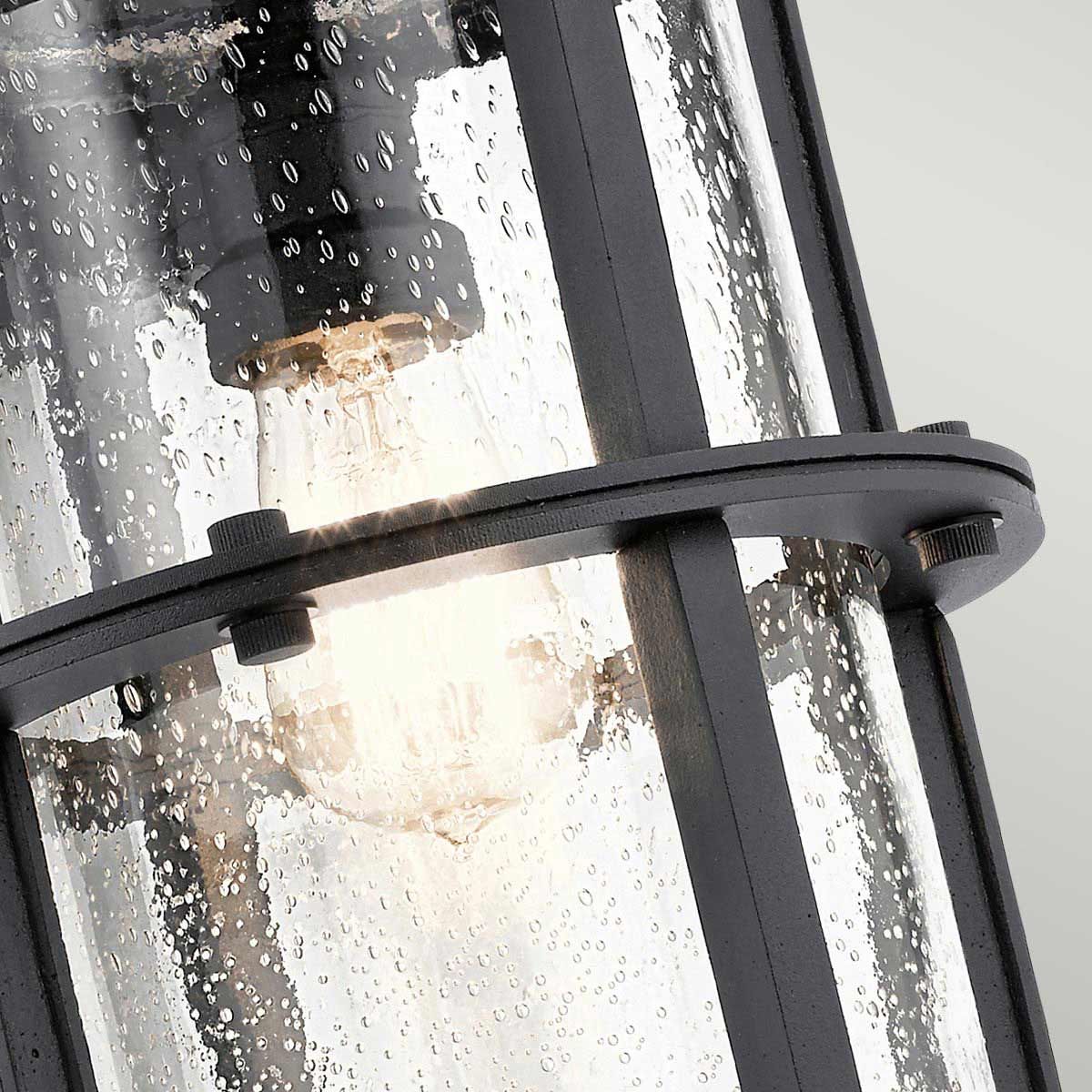 Suri Large Wall Lantern Textured Black - KL-SURI-L