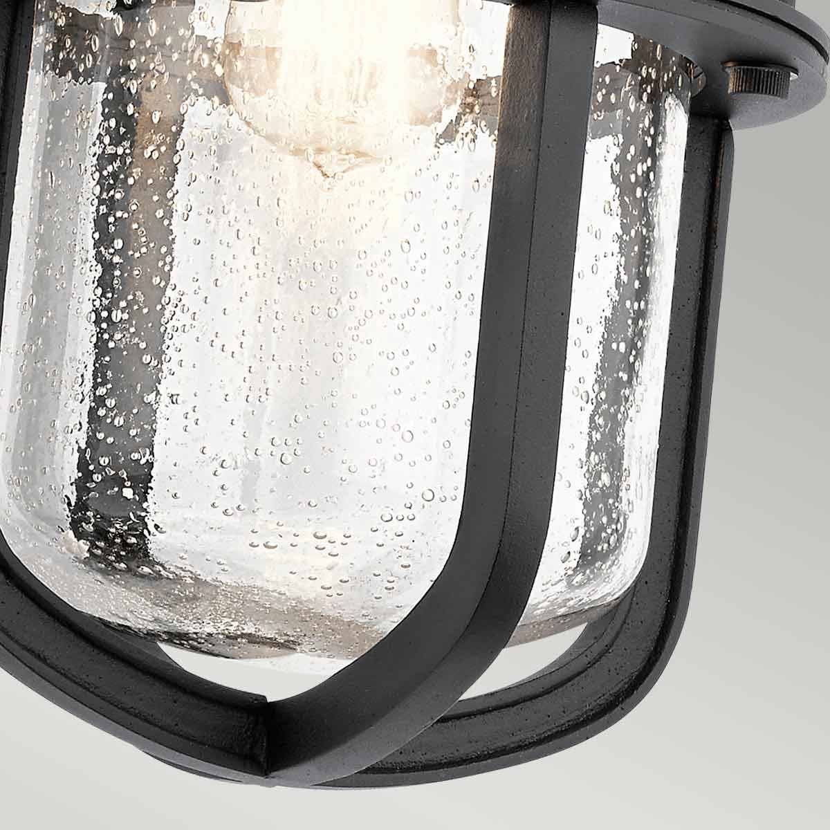 Suri Large Wall Lantern Textured Black - KL-SURI-L