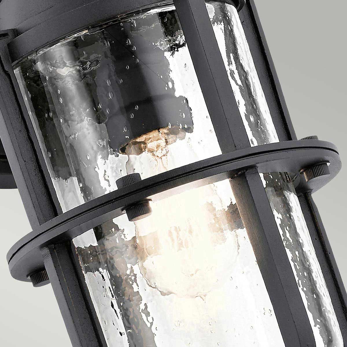 Suri Medium Wall Lantern Textured Black - KL-SURI-M