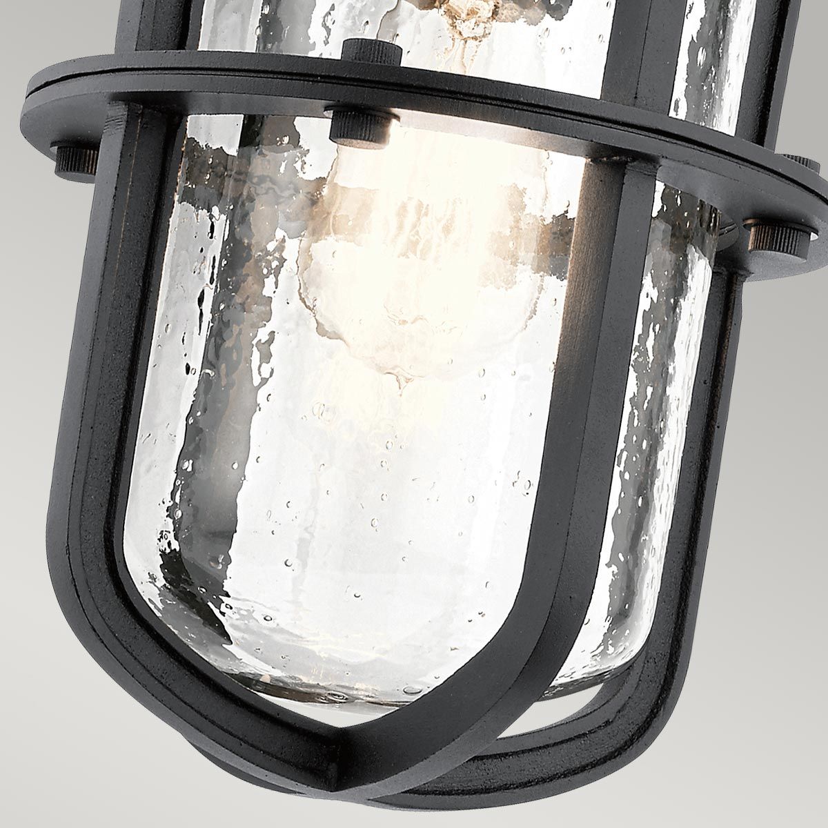 Suri Medium Wall Lantern Textured Black - KL-SURI-M