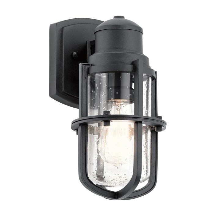 Suri Small Wall Lantern Textured Black - KL-SURI-S