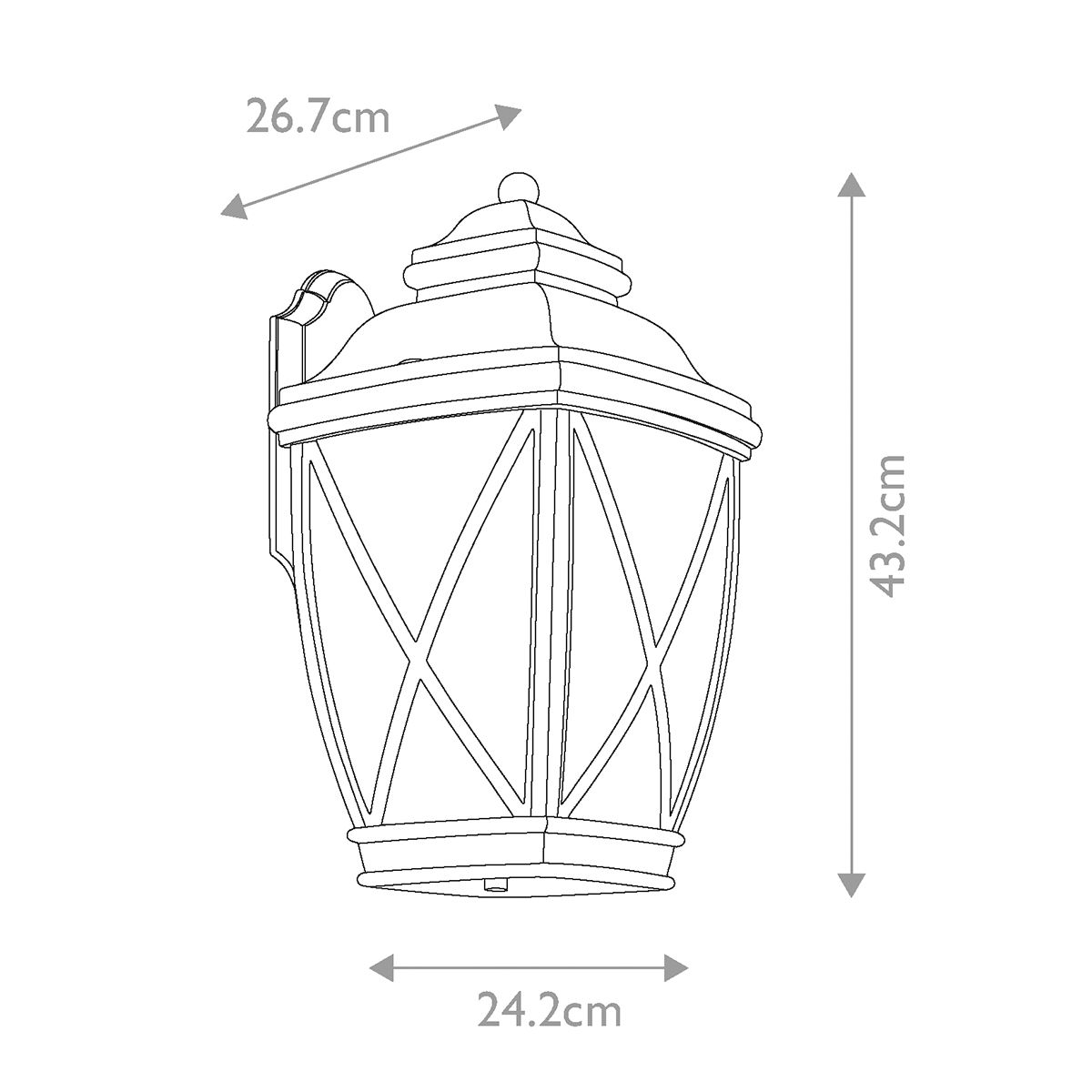 Tangier Large Wall Lantern Olde Bronze - KL-TANGIER2-L