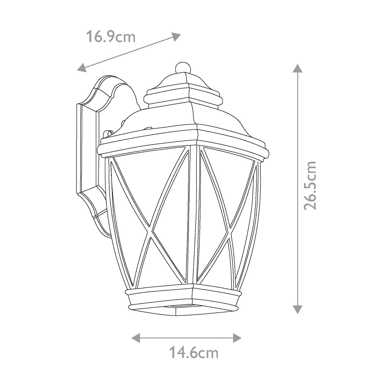 Tangier Small Wall Lantern Olde Bronze - KL-TANGIER2-S