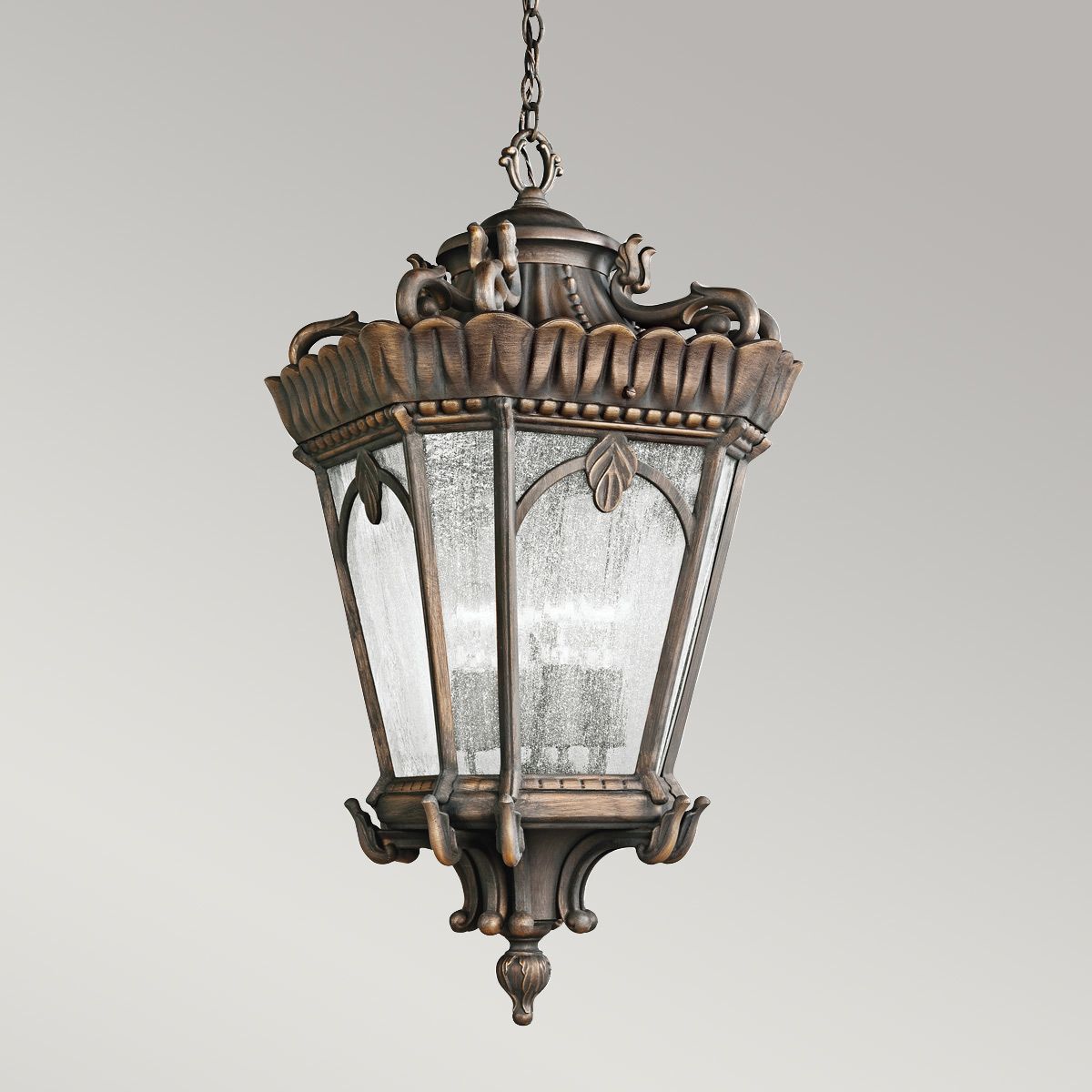 Tournai 4 Light Grand Extra Large Chain Lantern Londonderry - KL-TOURNAI8G-XL