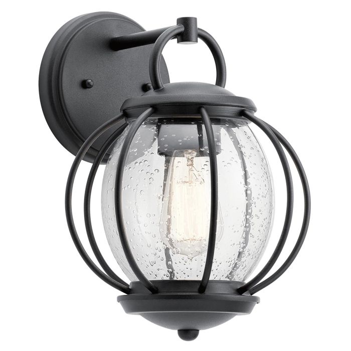 Vandalia Wall Lantern Textured Black - KL-VANDALIA2-S