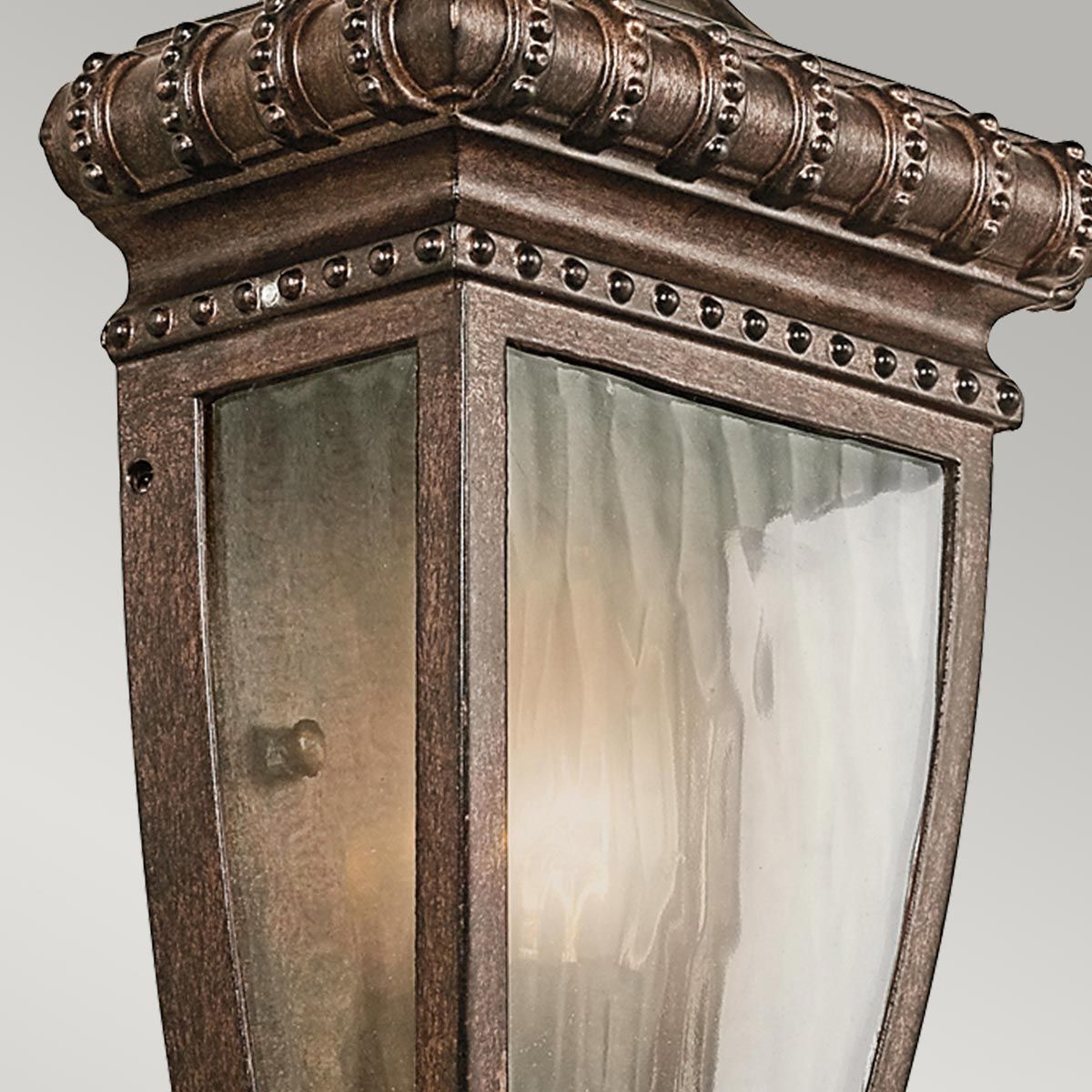 Venetian Rain Half Wall Lantern Brushed Bronze - KL-VENETIAN7-S