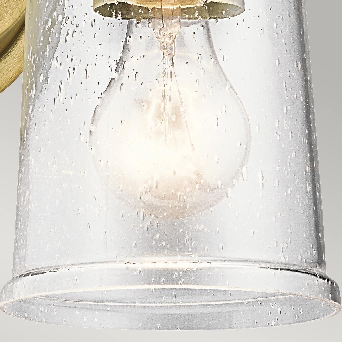 Waverly 1 Light Wall Light Natural Brass - KL-WAVERLY1-NBR