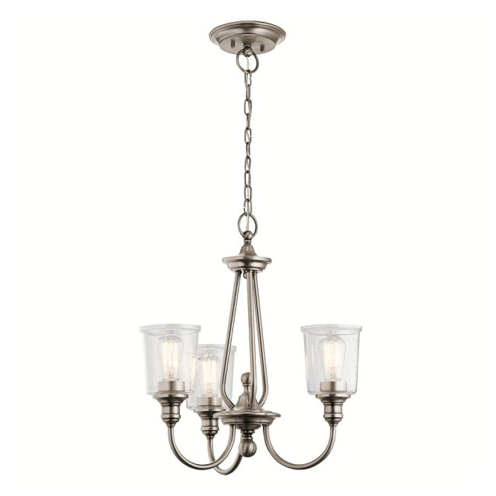 Waverly 3 Light Chandelier Classic Pewter - KL-WAVERLY3-CLP