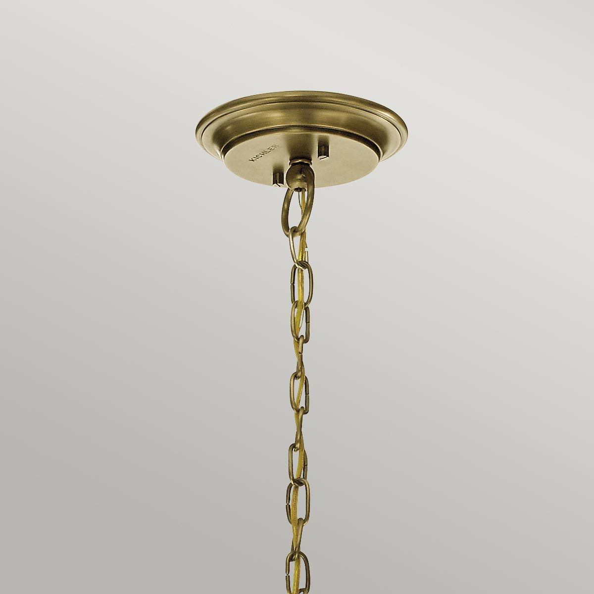 Waverly 3 Light Chandelier Natural Brass - KL-WAVERLY3-NBR