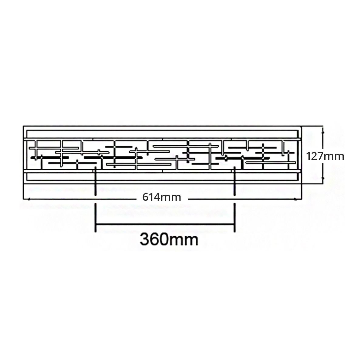 Zolon Large LED Vanity Light Chrome - KL-ZOLON-L-BATH