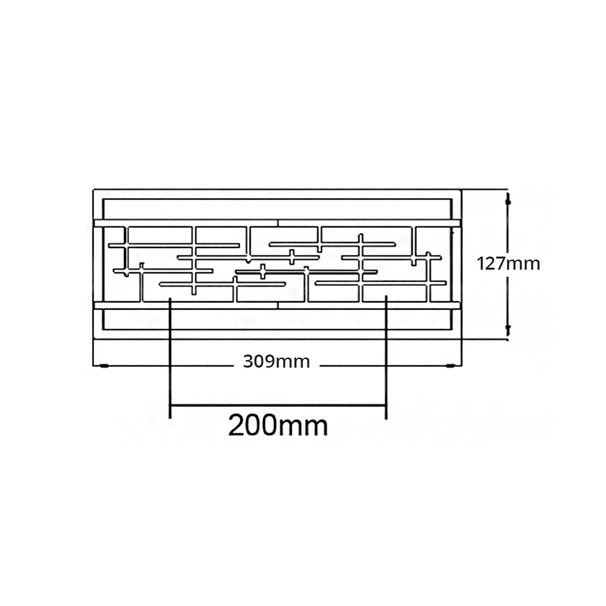 Zolon Small LED Vanity Light Chrome - KL-ZOLON-S-BATH