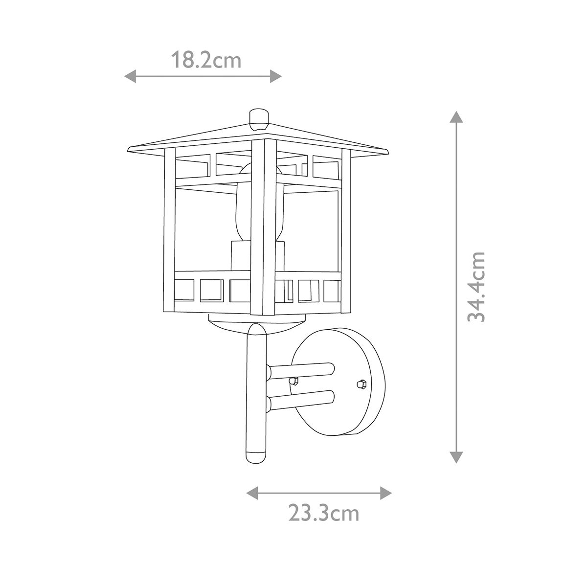 Kolne Wall Lantern Stainless Steel - KOLNE