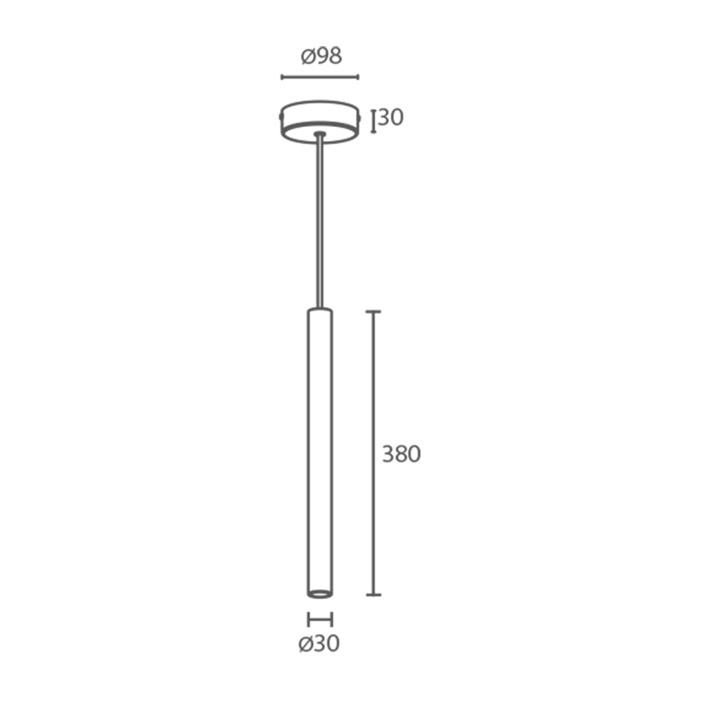 Kora 1.0 Mini Pendant 18° 3,5W Aluminium - KR1010