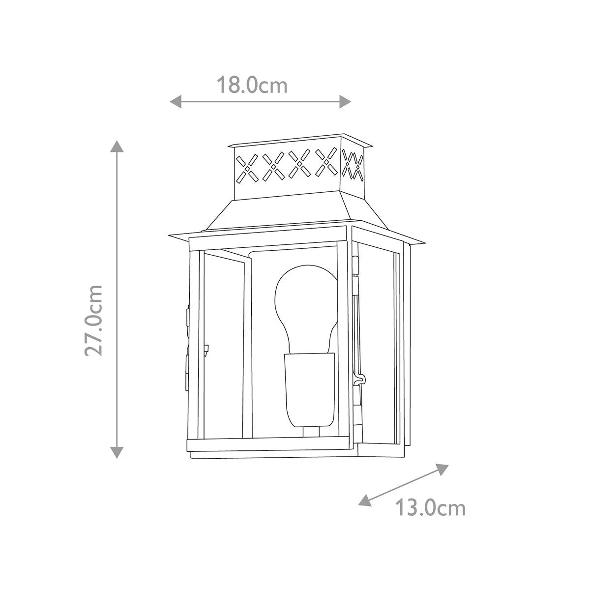 Lambeth Palace Wall Lantern Verdigris - LAMBETH-PALACE-V