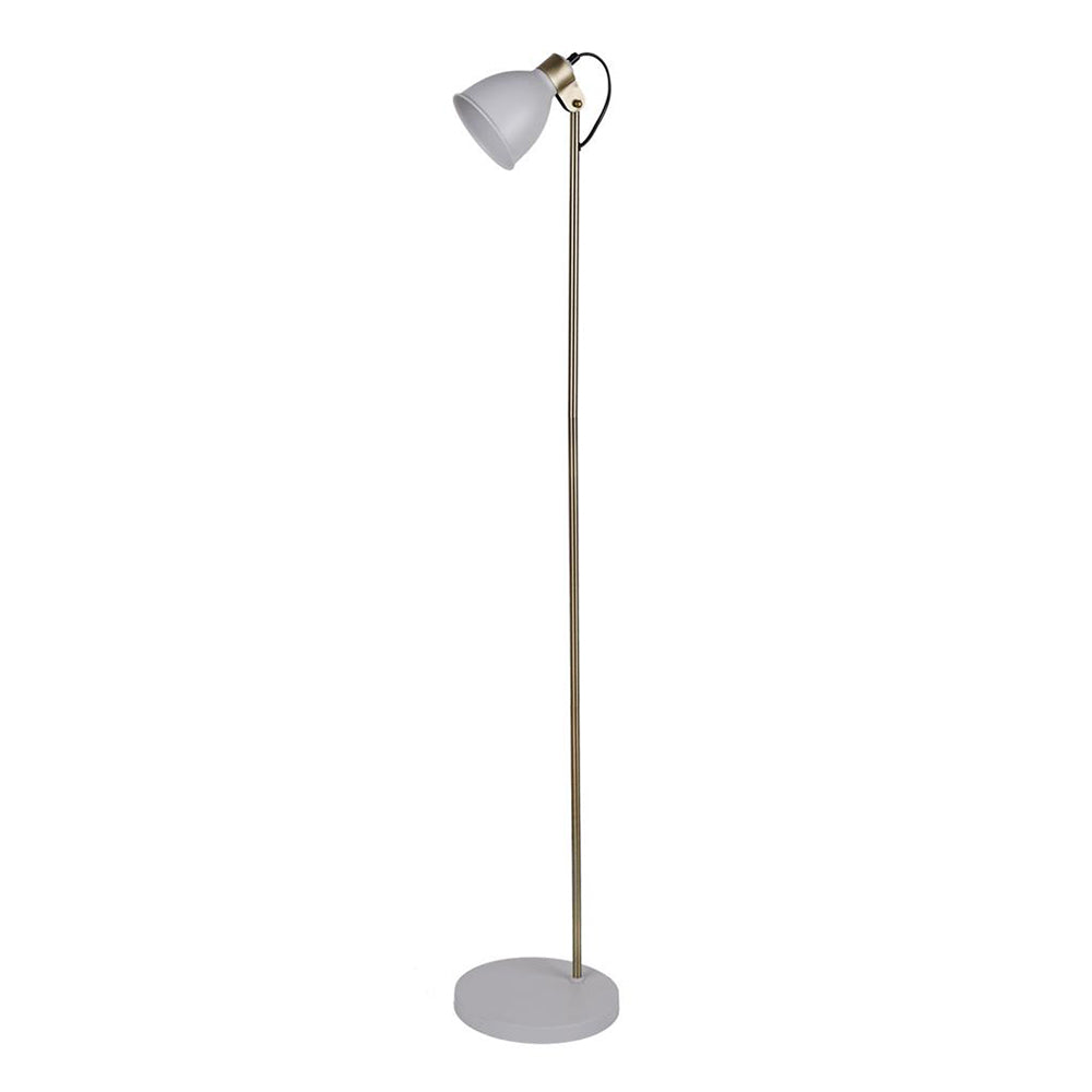Leah Floor Lamp White Metal - 22540