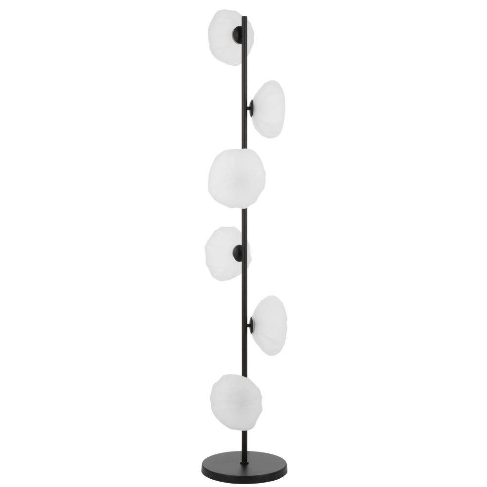 Buy Floor Lamps Australia ZECCA Floor Lamp Black / Frost - ZECCA FL6-BKFR