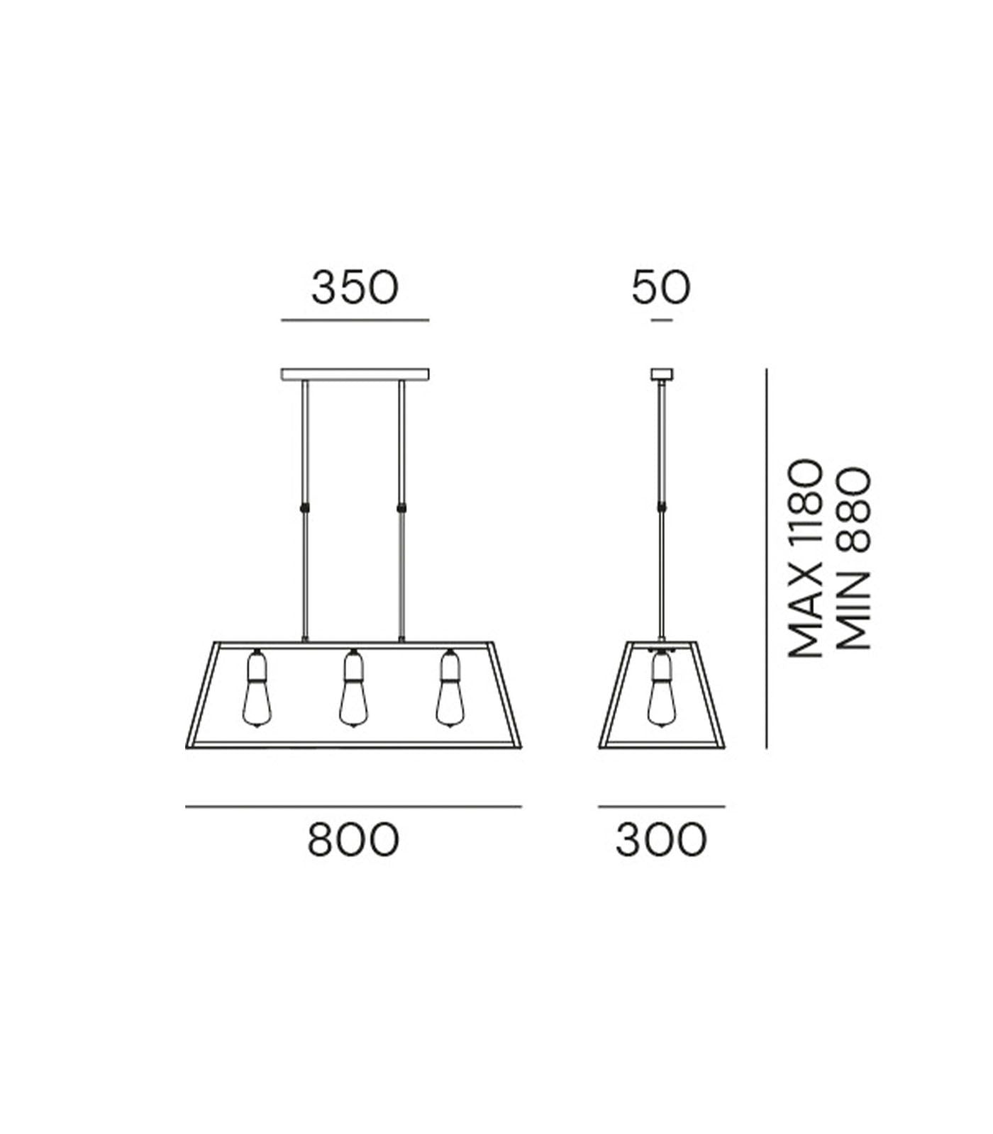 London Island Pendant Light Antique Iron - IL.205.24.FF