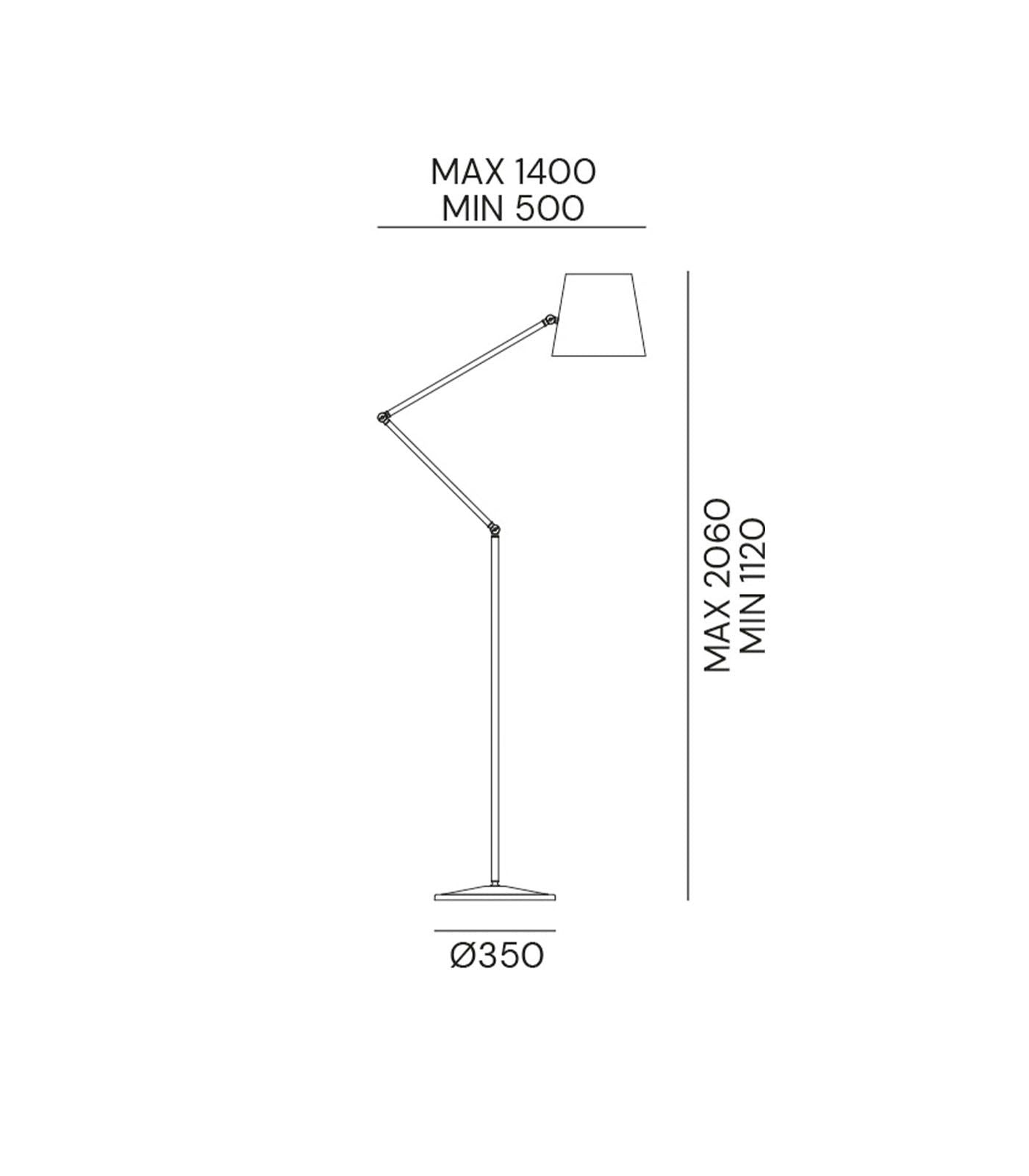 Reporter Adjustable Floor Lamp Pre Aged - IL.271.08.OF