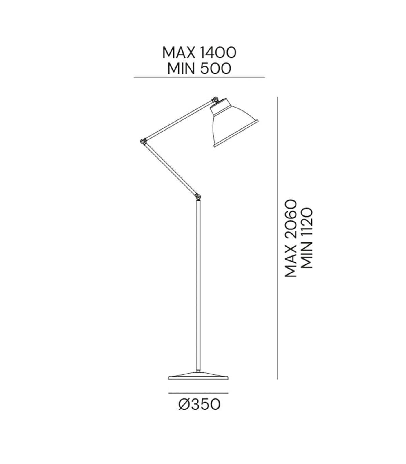 Loft Floor Lamp Pre Aged - IL.269.08.OF