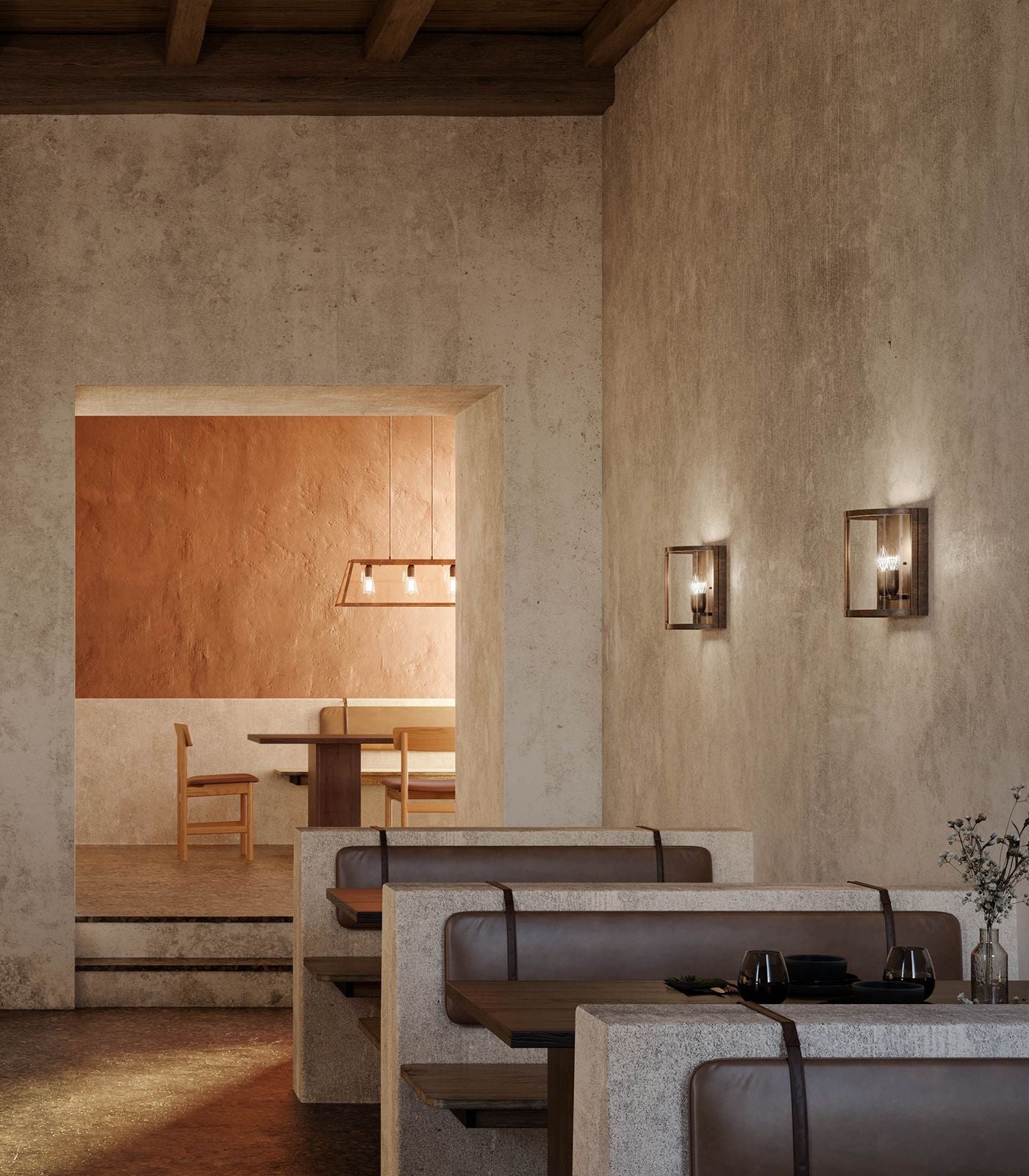 London Round Wall Light Antique Iron - IL.205.30.FF