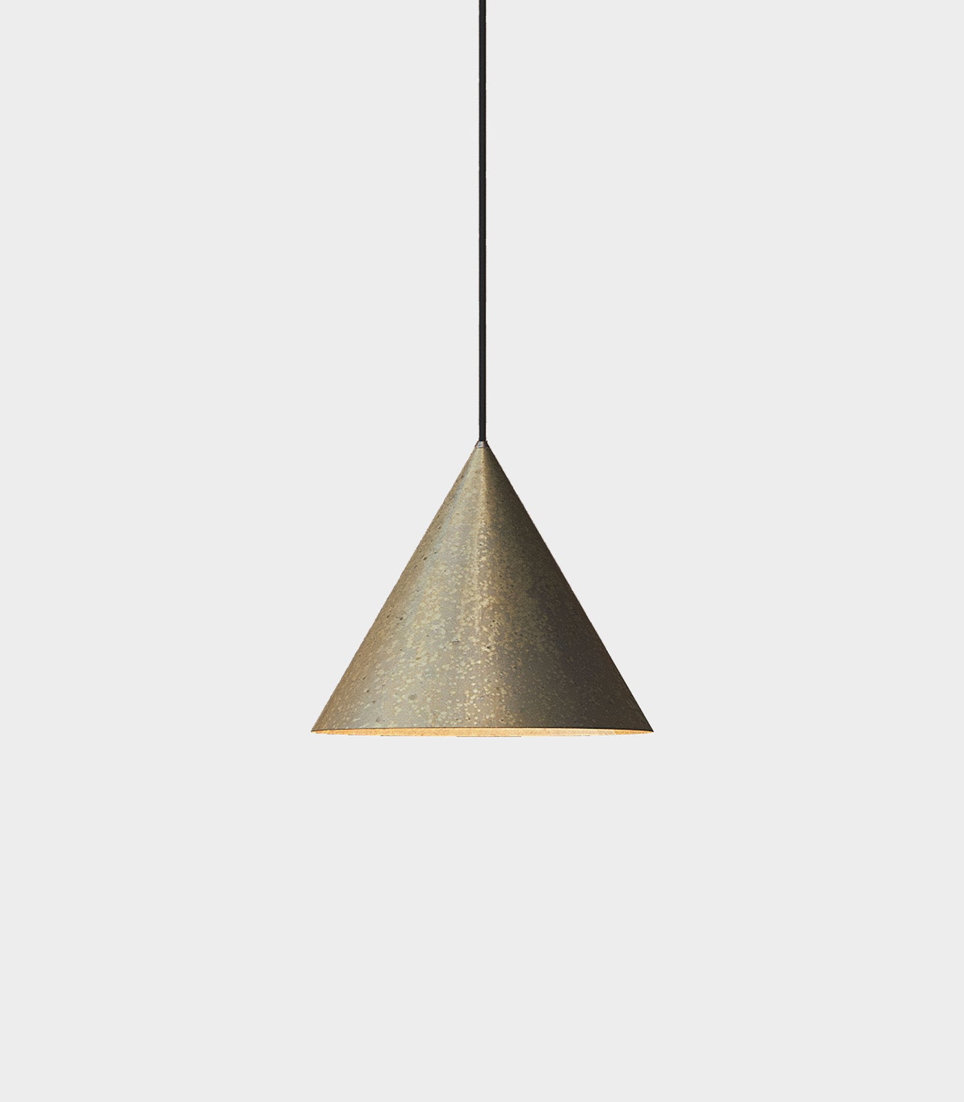 Cone Medium Outdoor Pendant Light Pre Aged Brass - IL.286.13.OOB