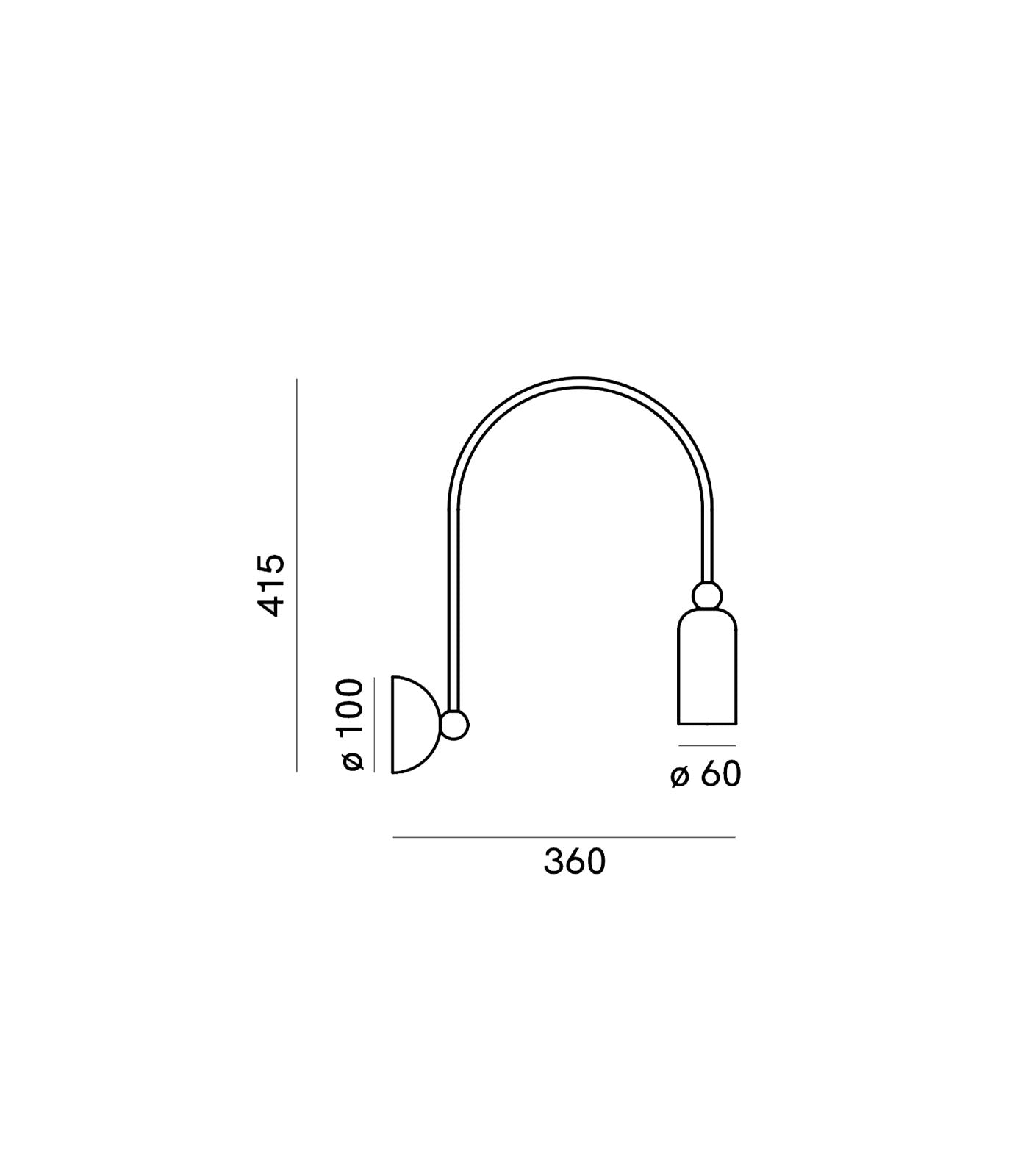 Madame Wall Light Natural Brass - IL.288.10.ON