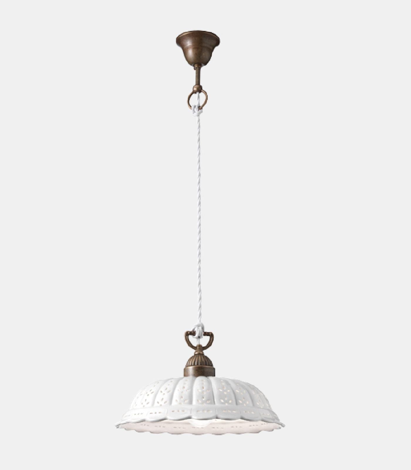 Anita Medium Pendant Light Pre Aged & White - IL.061.08.OC
