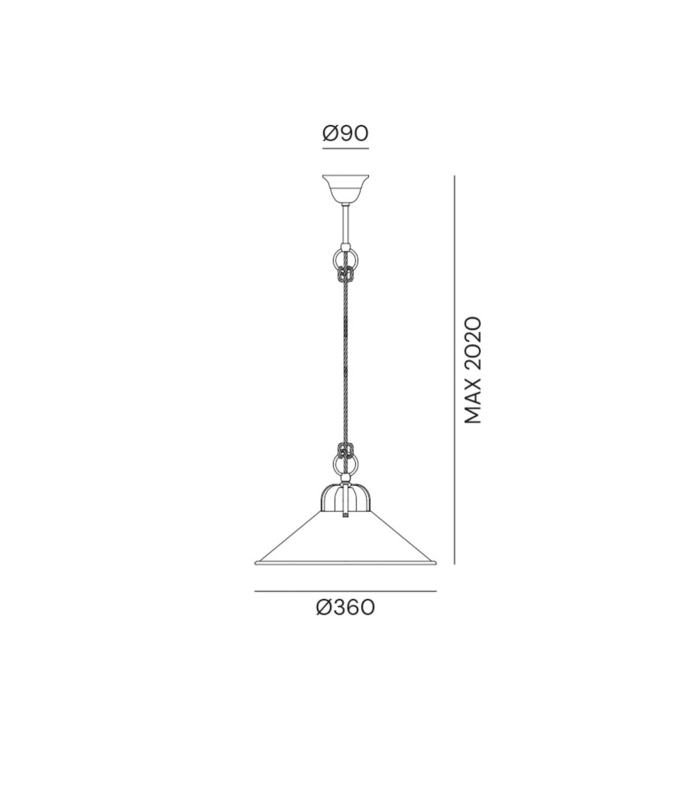 Cascina Medium Pendant Light Brass - IL.204.08.OO