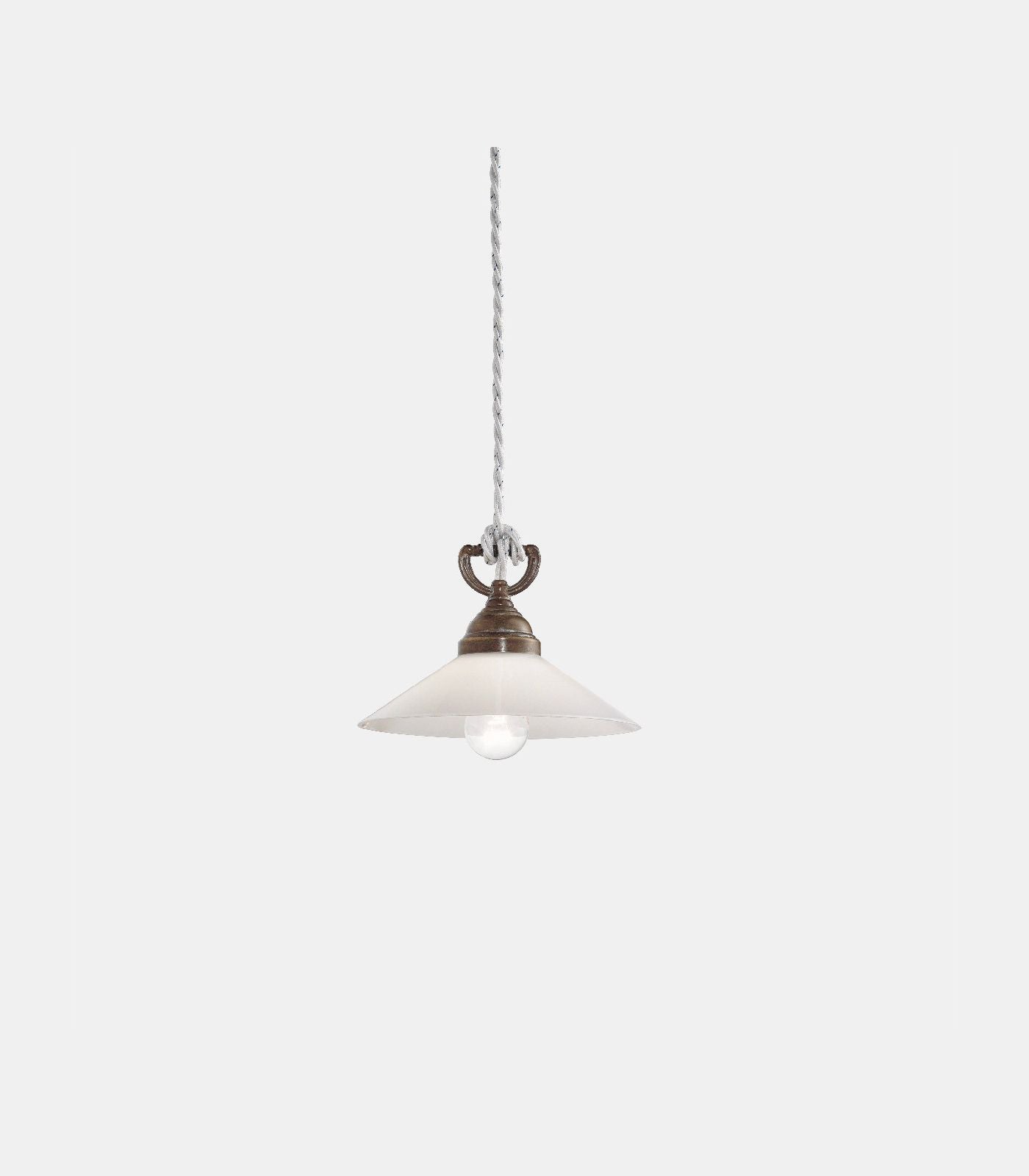 Tabia Medium Pendant Light Pre Aged & White - IL.212.08.OV