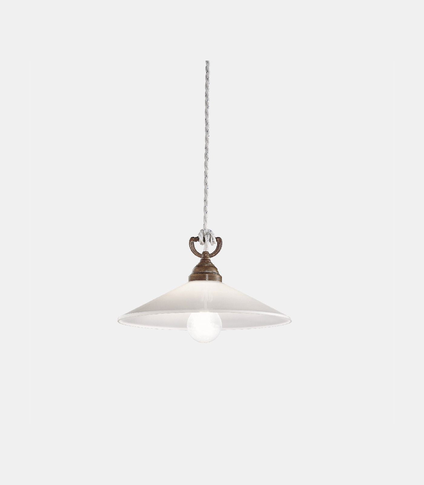 Tabia Medium Pendant Light Pre Aged & White - IL.212.08.OV