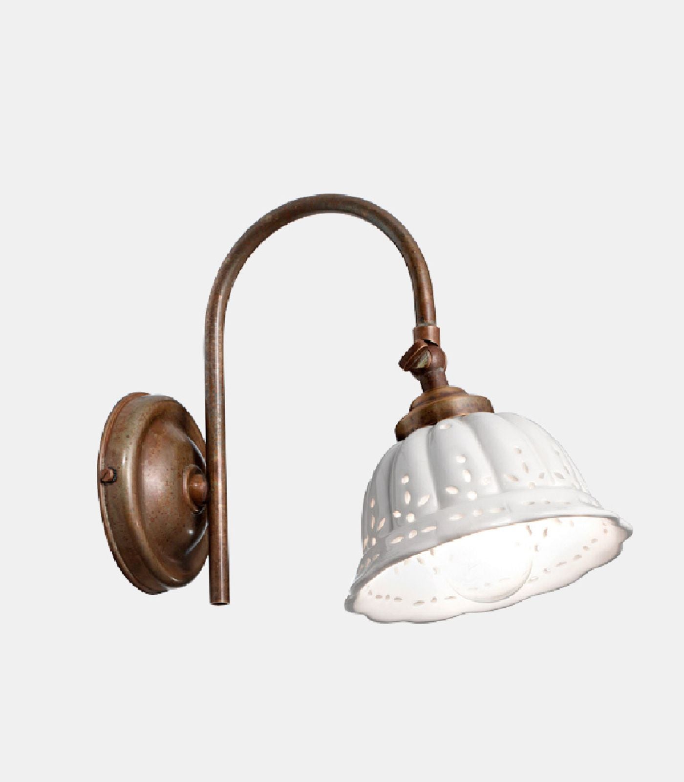 Anita Curve II Wall Light Pre Aged & White - IL.061.19.OC