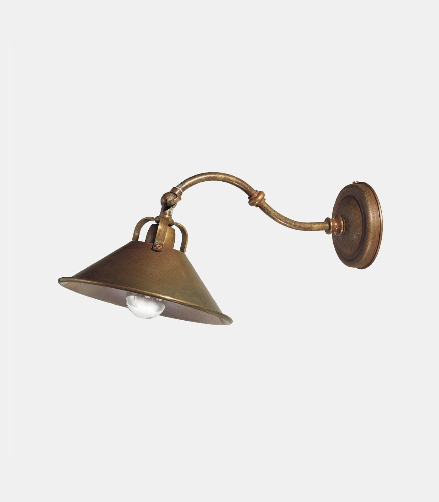 Cascina Curve Wall Light Antique Brass - IL.204.04.OO