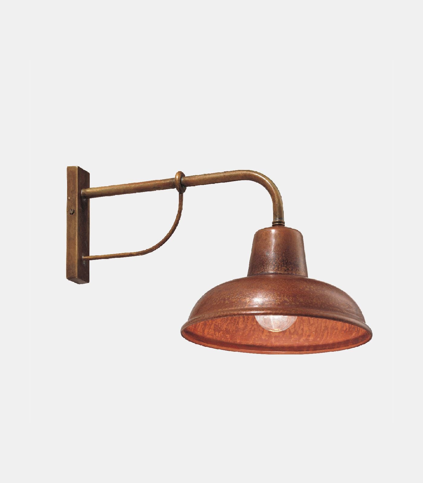 Contrada Straight Wall Light Antique Brass - IL.243.05.OR